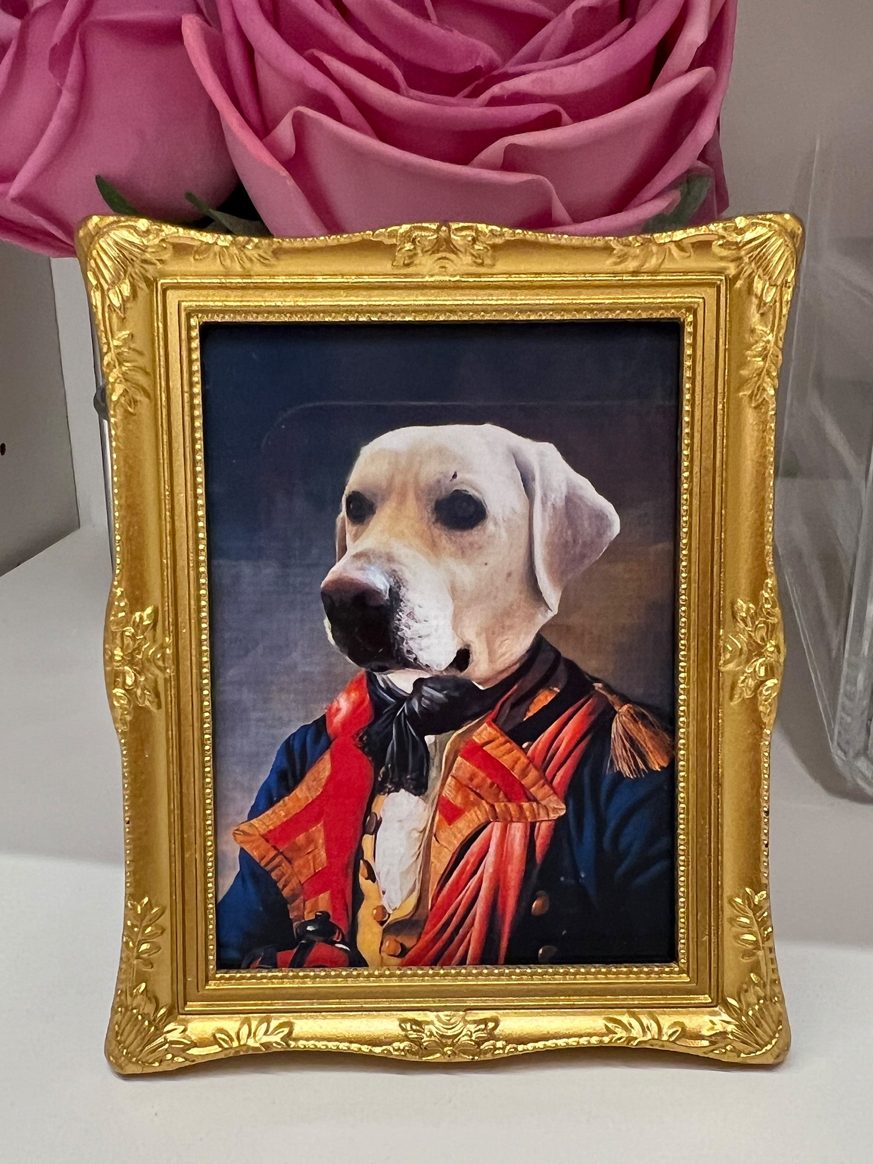 Retrato Personalizado de Mascota | Imán Decorativo o Adorno de Escritorio