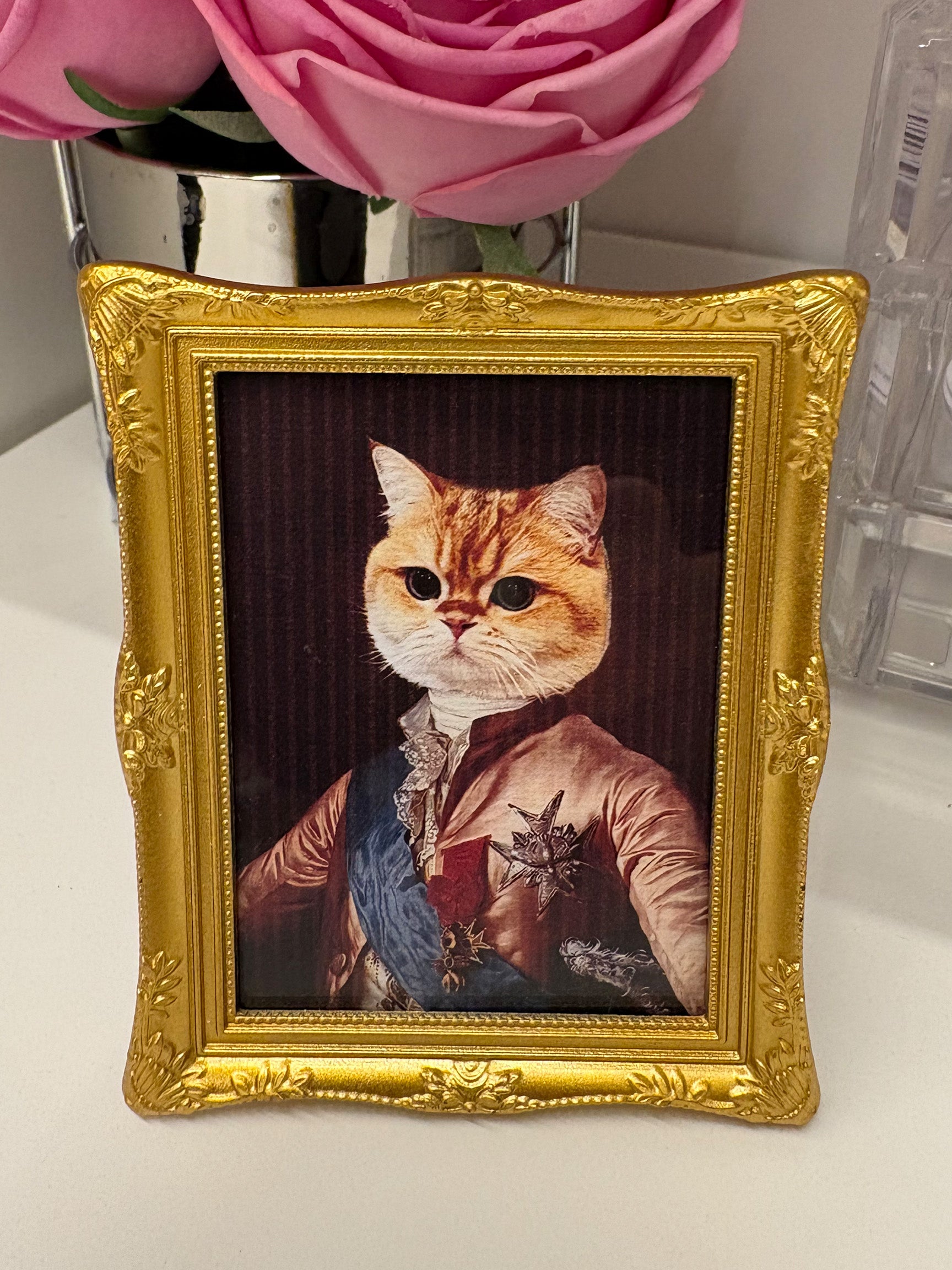 Retrato Personalizado de Mascota | Imán Decorativo o Adorno de Escritorio