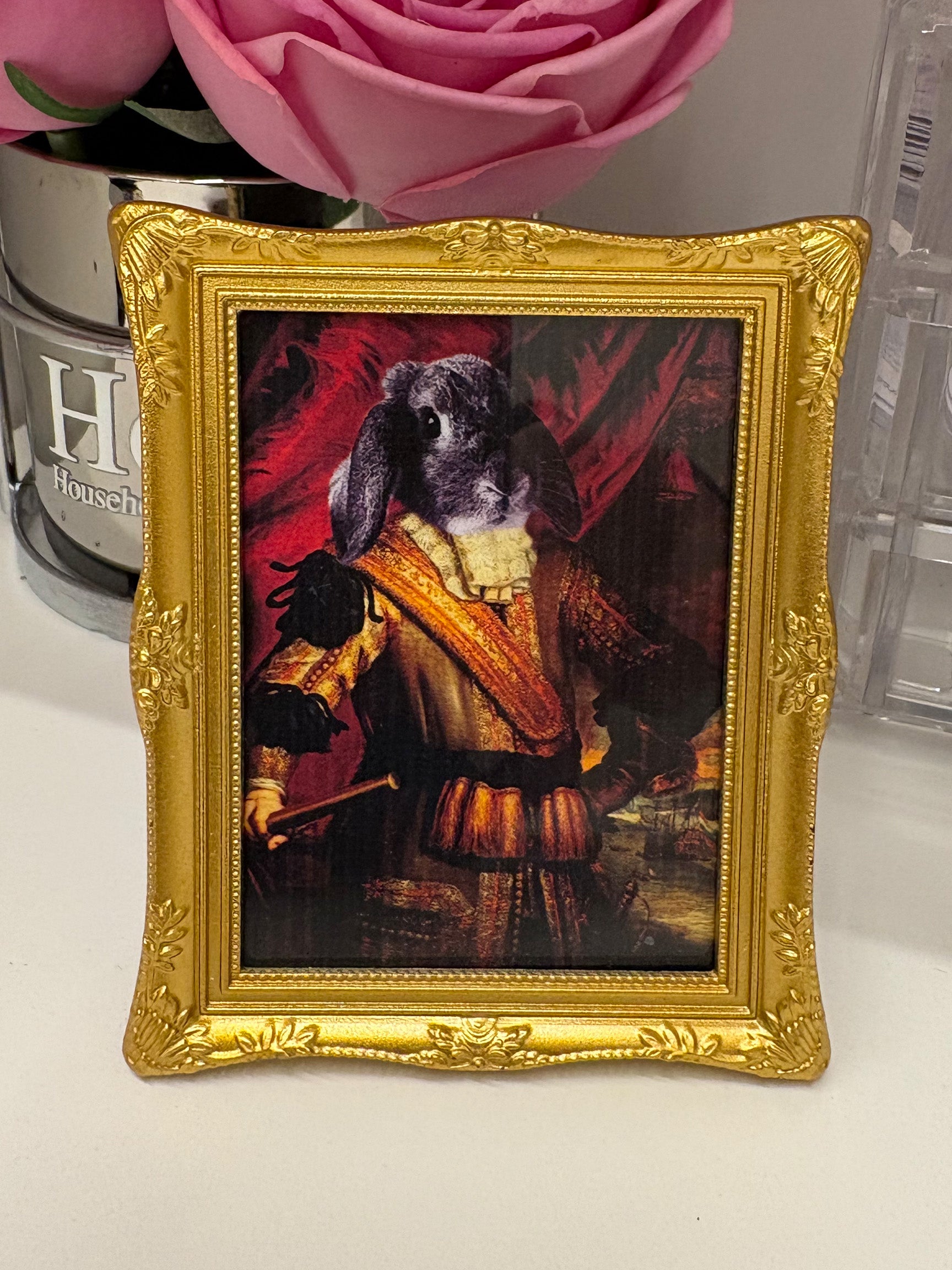 Retrato Personalizado de Mascota | Imán Decorativo o Adorno de Escritorio
