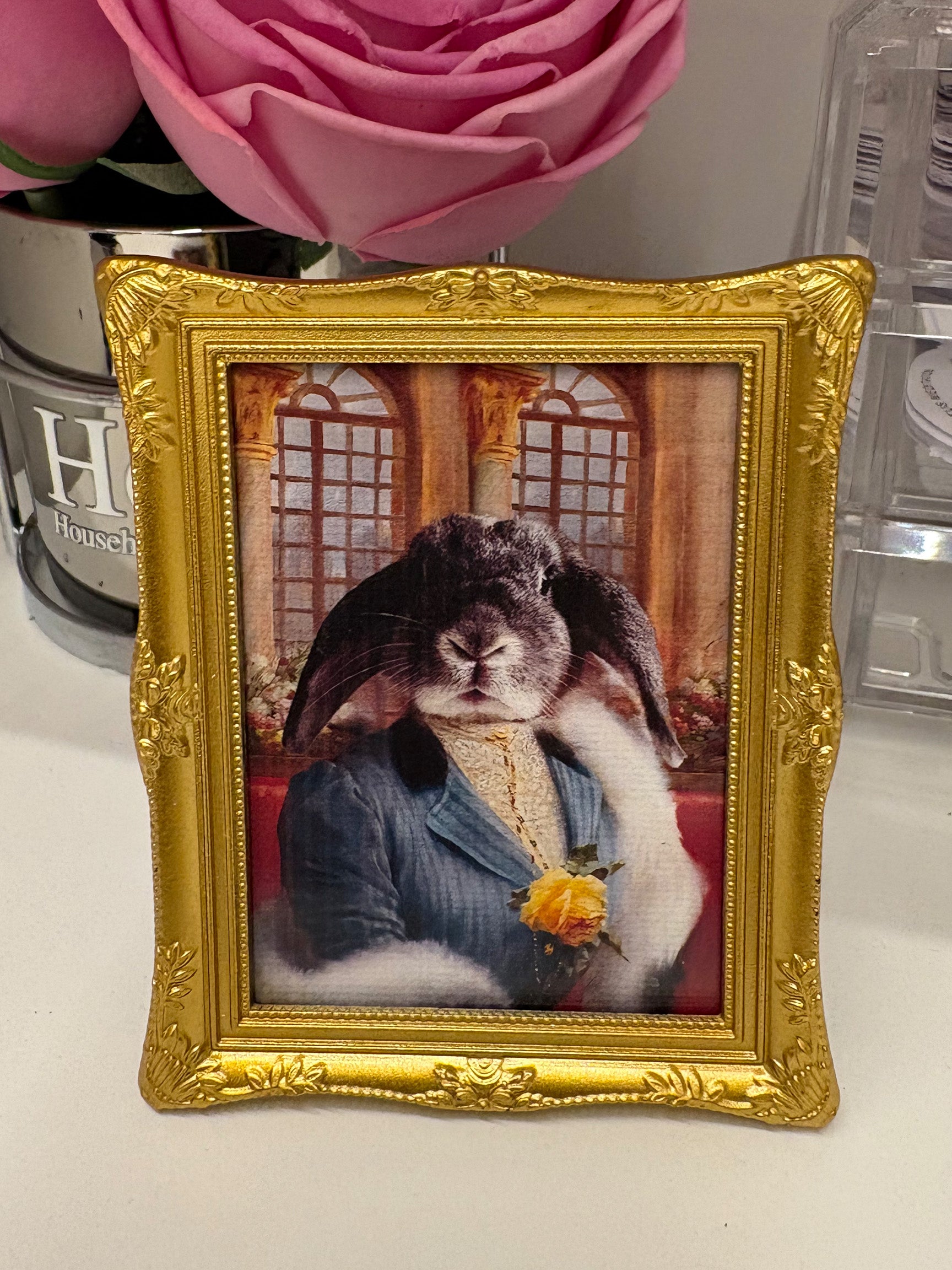 Retrato Personalizado de Mascota | Imán Decorativo o Adorno de Escritorio