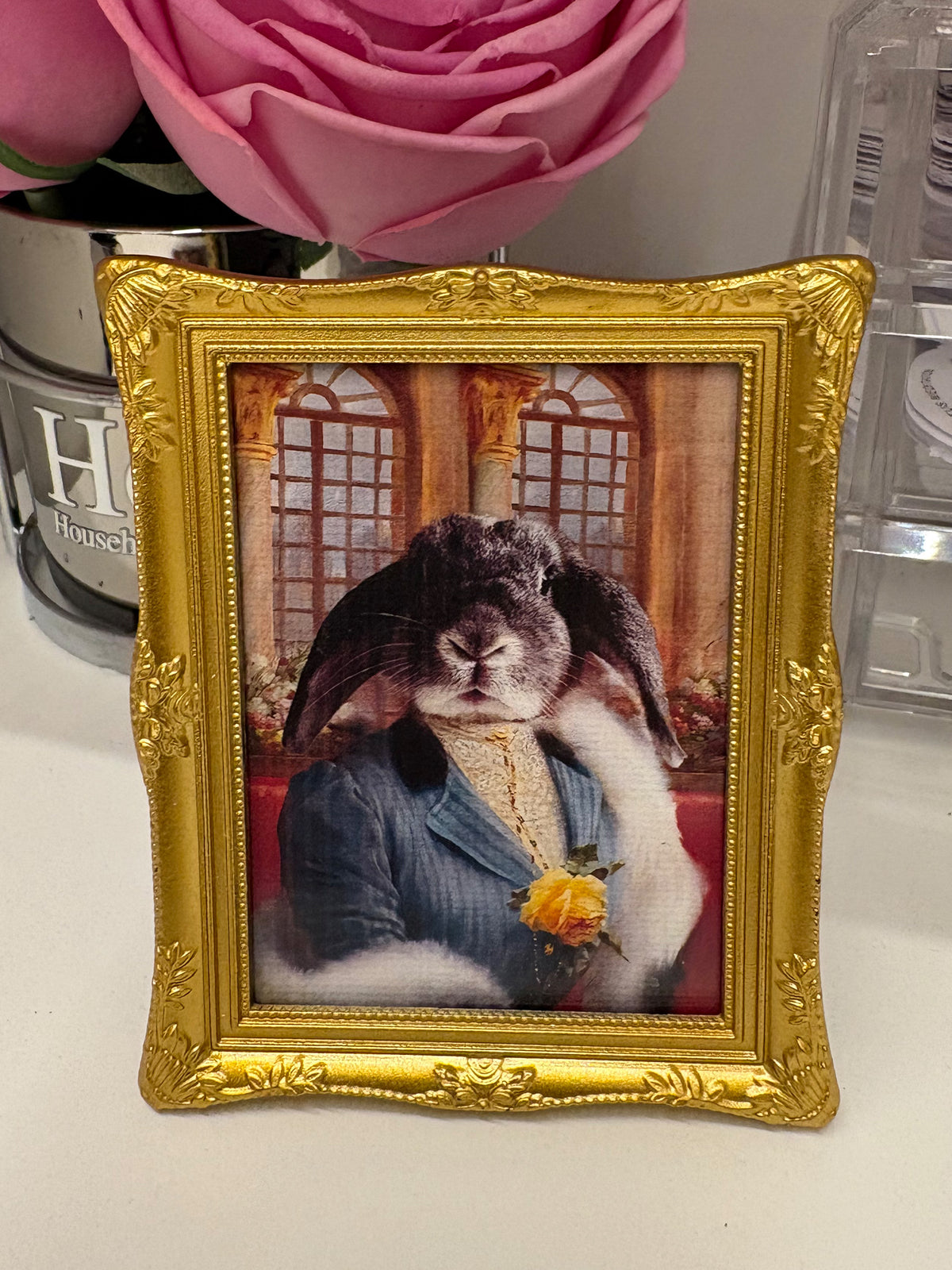 Retrato Personalizado de Mascota | Imán Decorativo o Adorno de Escritorio
